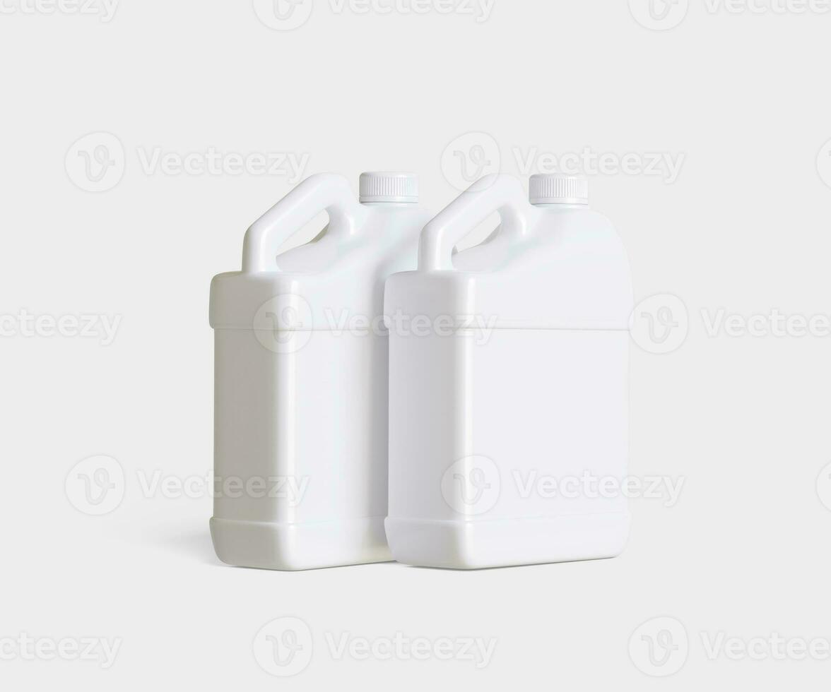 Container jerry can white color photo