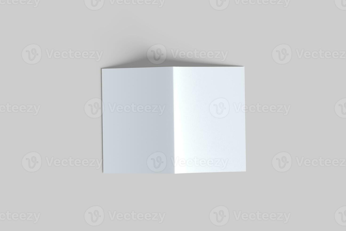 A5 business brochure white color and realistic textures photo