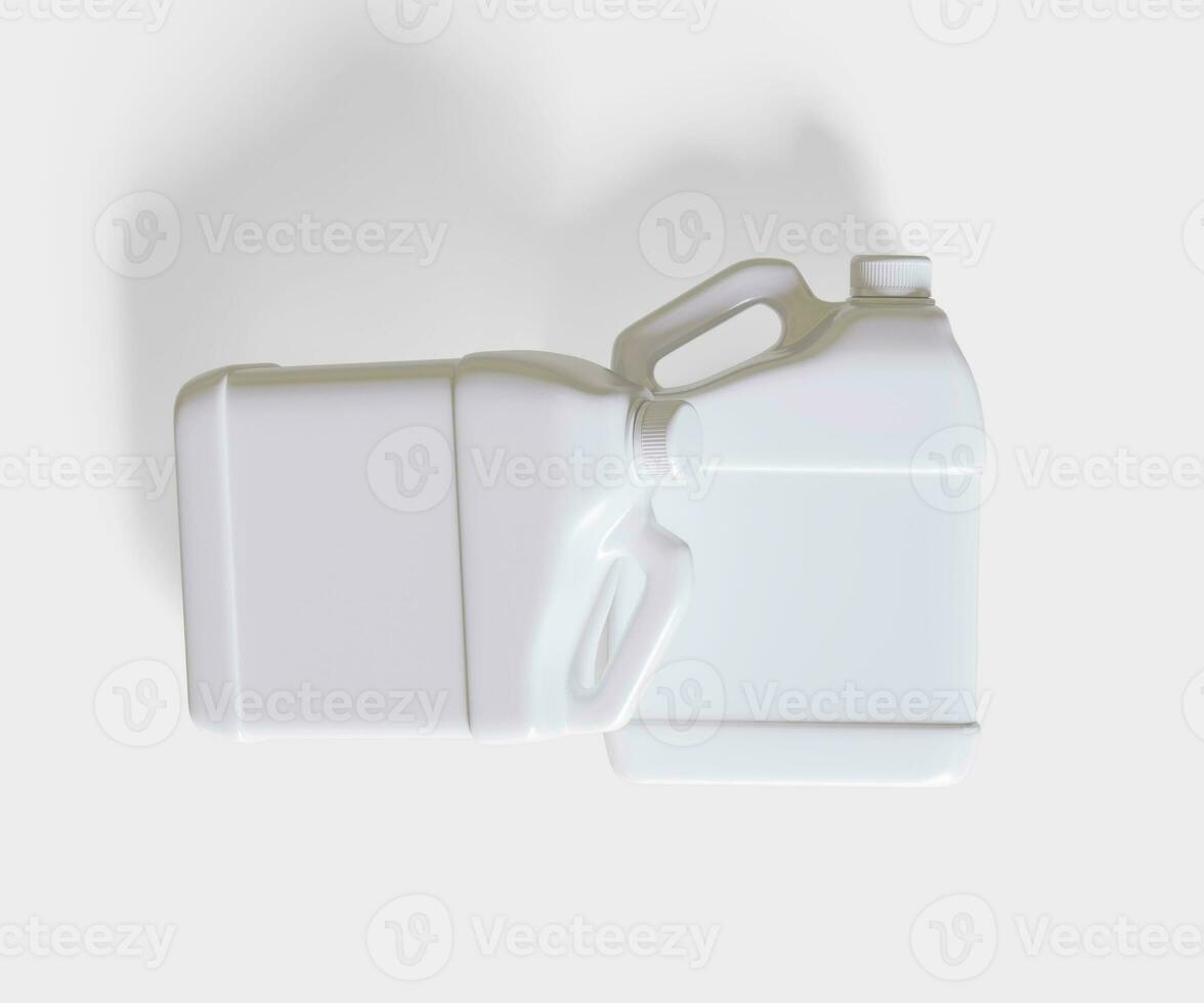 Container jerry can white color photo