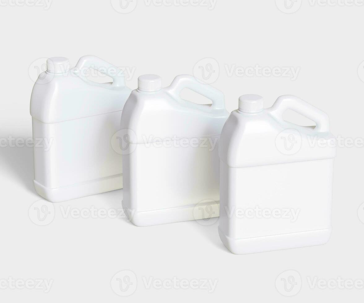 Container jerry can white color photo
