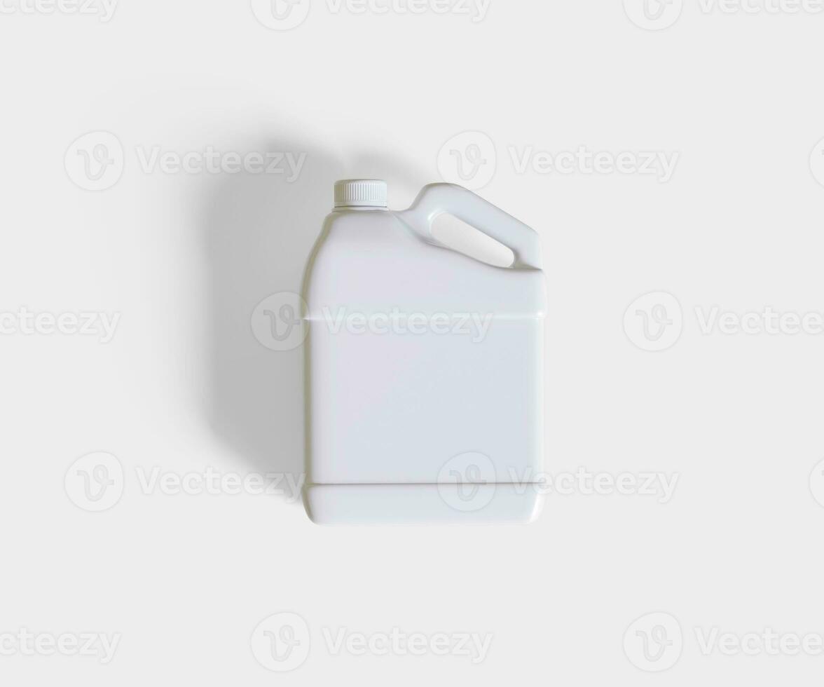 Container jerry can white color photo