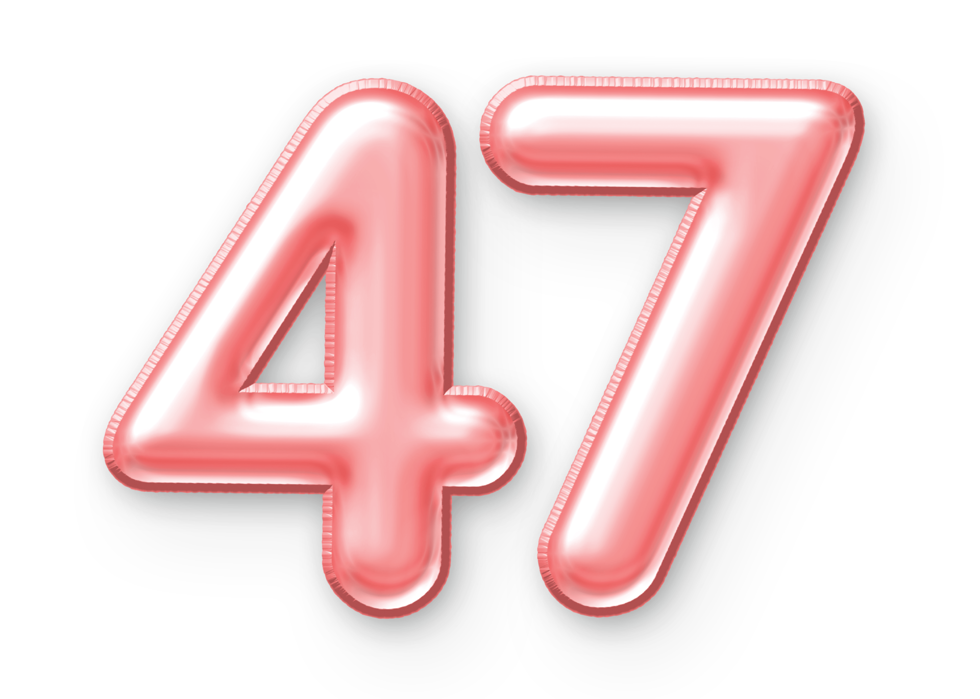 47 Number Balloon Pink 24652342 PNG 47-number-balloon-pink-24652342-png