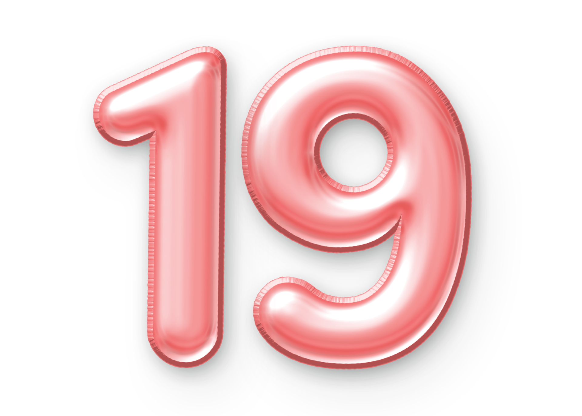 19 Number Balloon Pink 24652405 PNG 19-number-balloon-pink-24652405-png