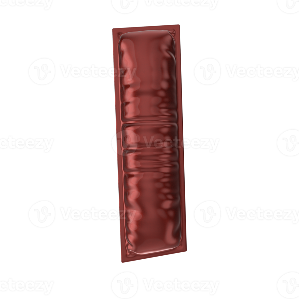 I Red Balloon Font 3D Render png