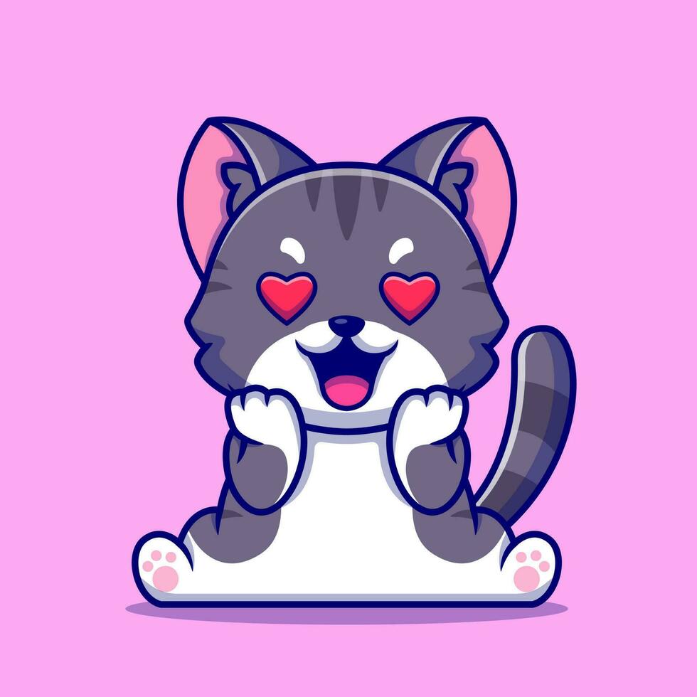 Cat Love Icon - Download in Flat Style