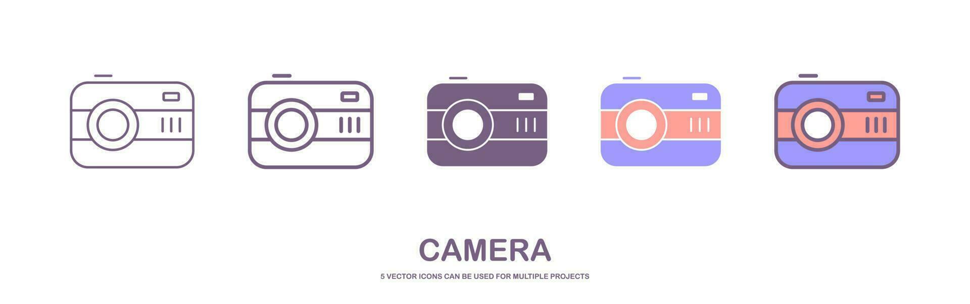 camera icon vector. isolated on white background vector