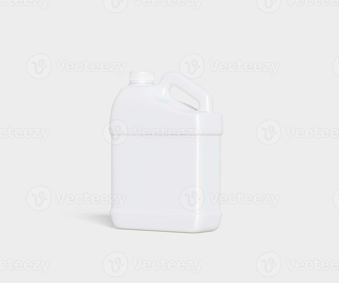 Container jerry can white color photo