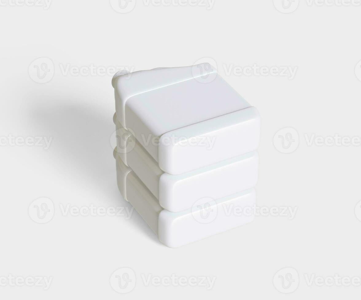 Container jerry can white color photo
