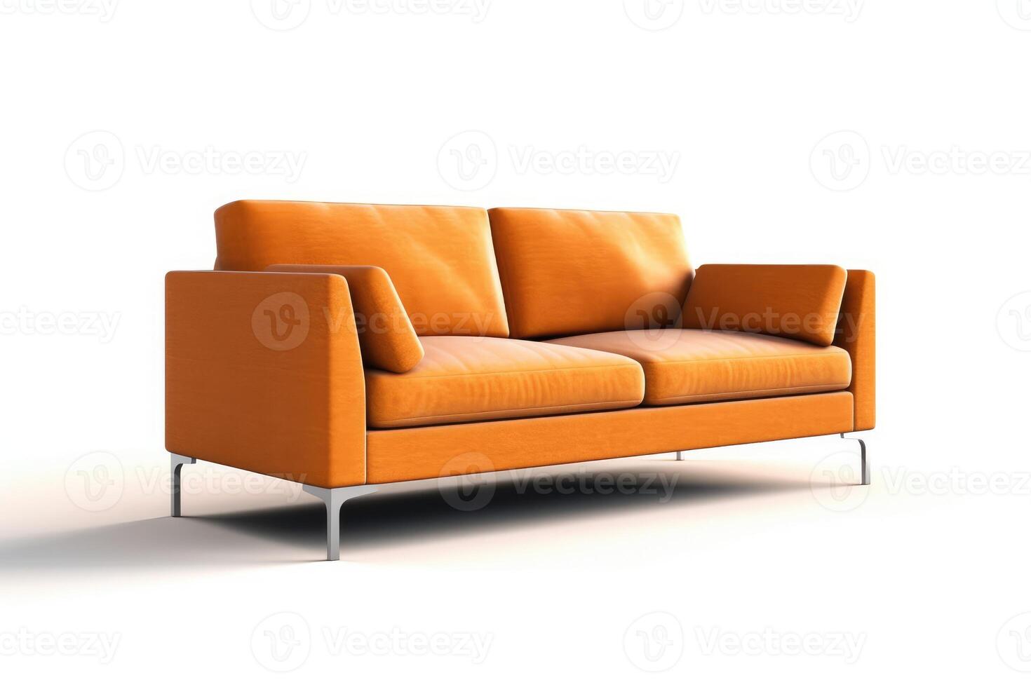 stock foto of 3d modern sofa on a white background photo