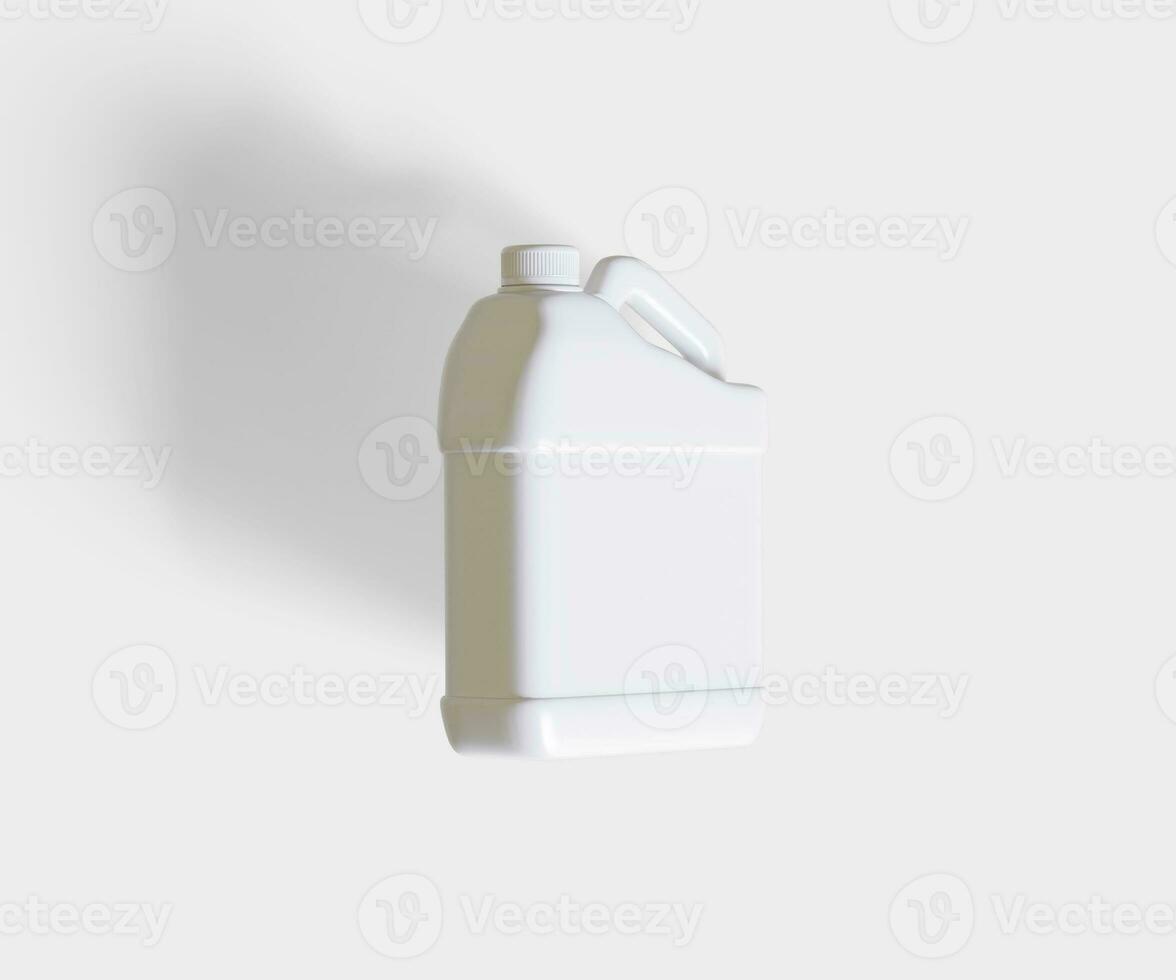 Container jerry can white color photo