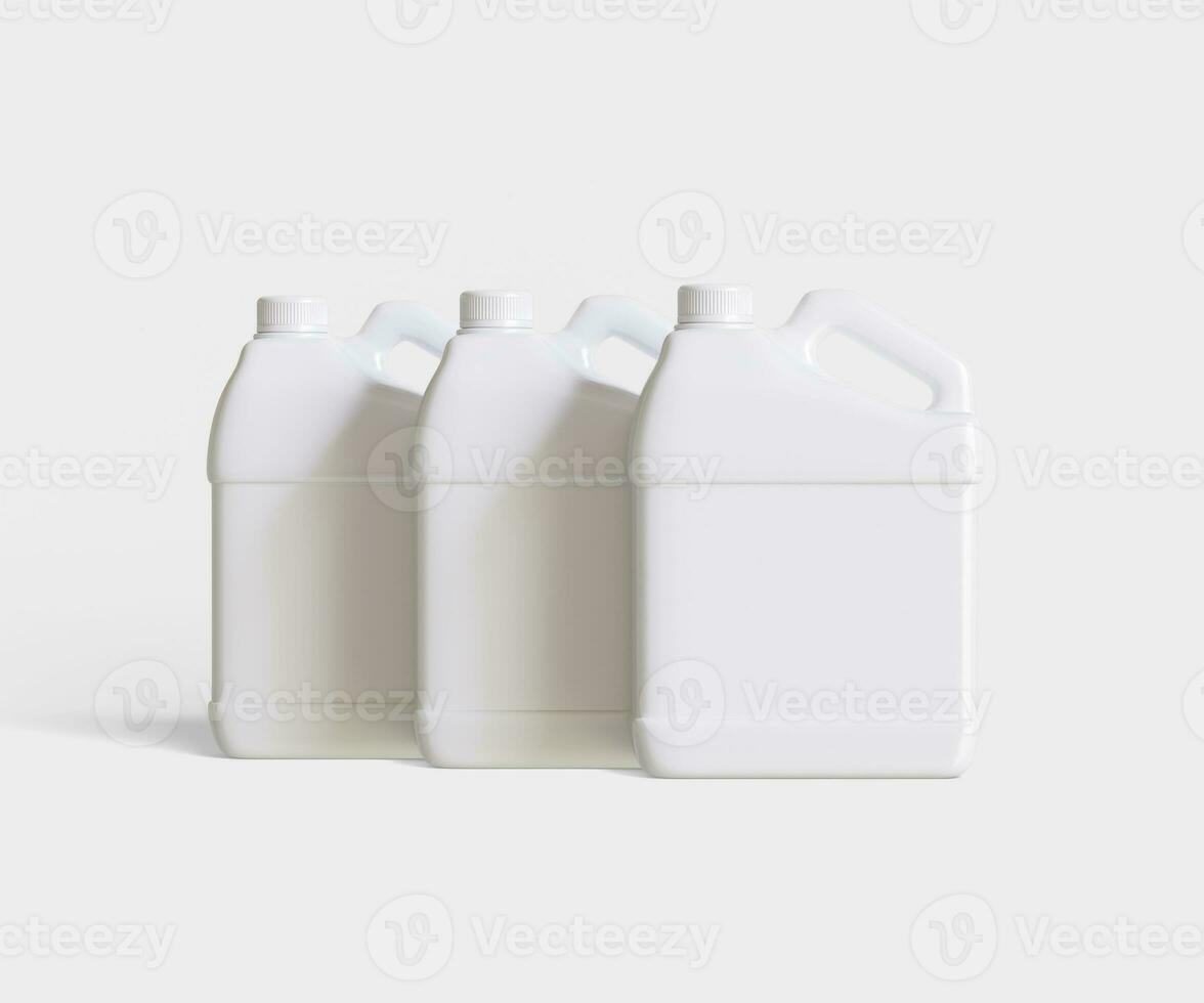 Container jerry can white color photo