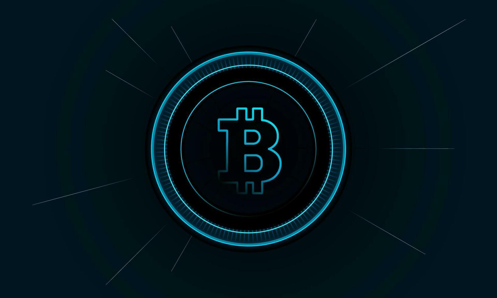 Cryptocurrency bitcoin banner. International stock exchange. Blockchain Technology. Vector illustration.