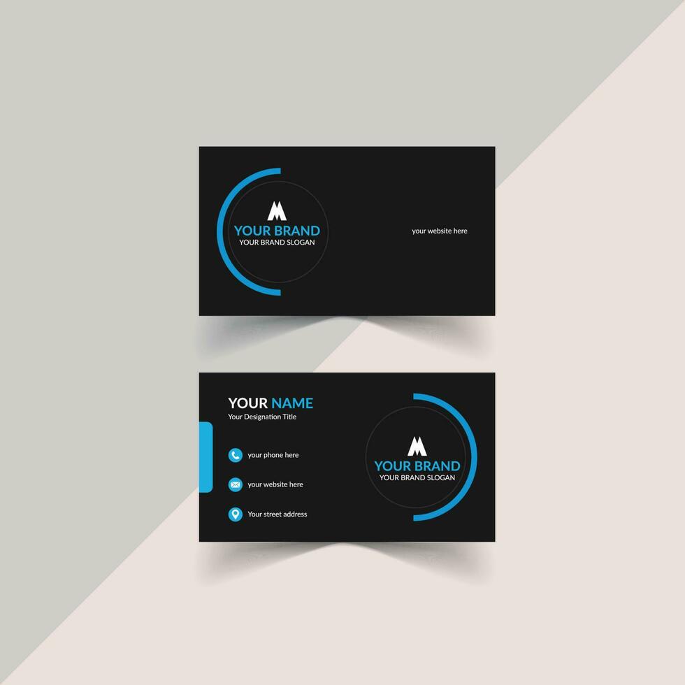 Corporate business card vector