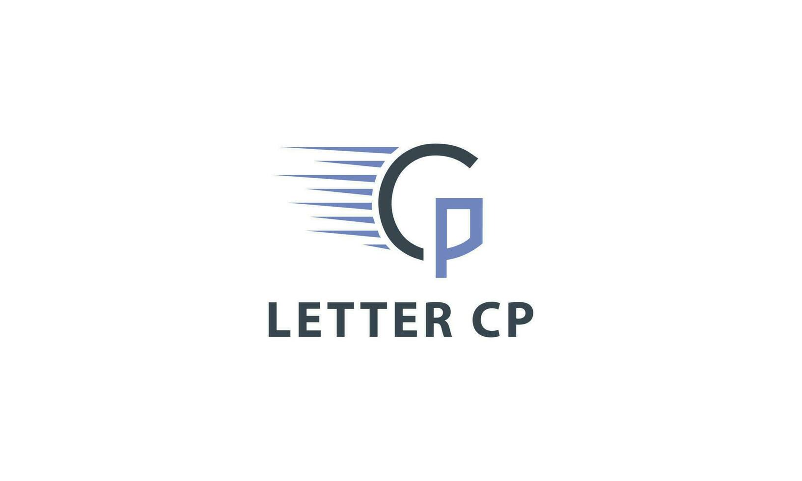 cp letra inicial logo diseño, vector modelo