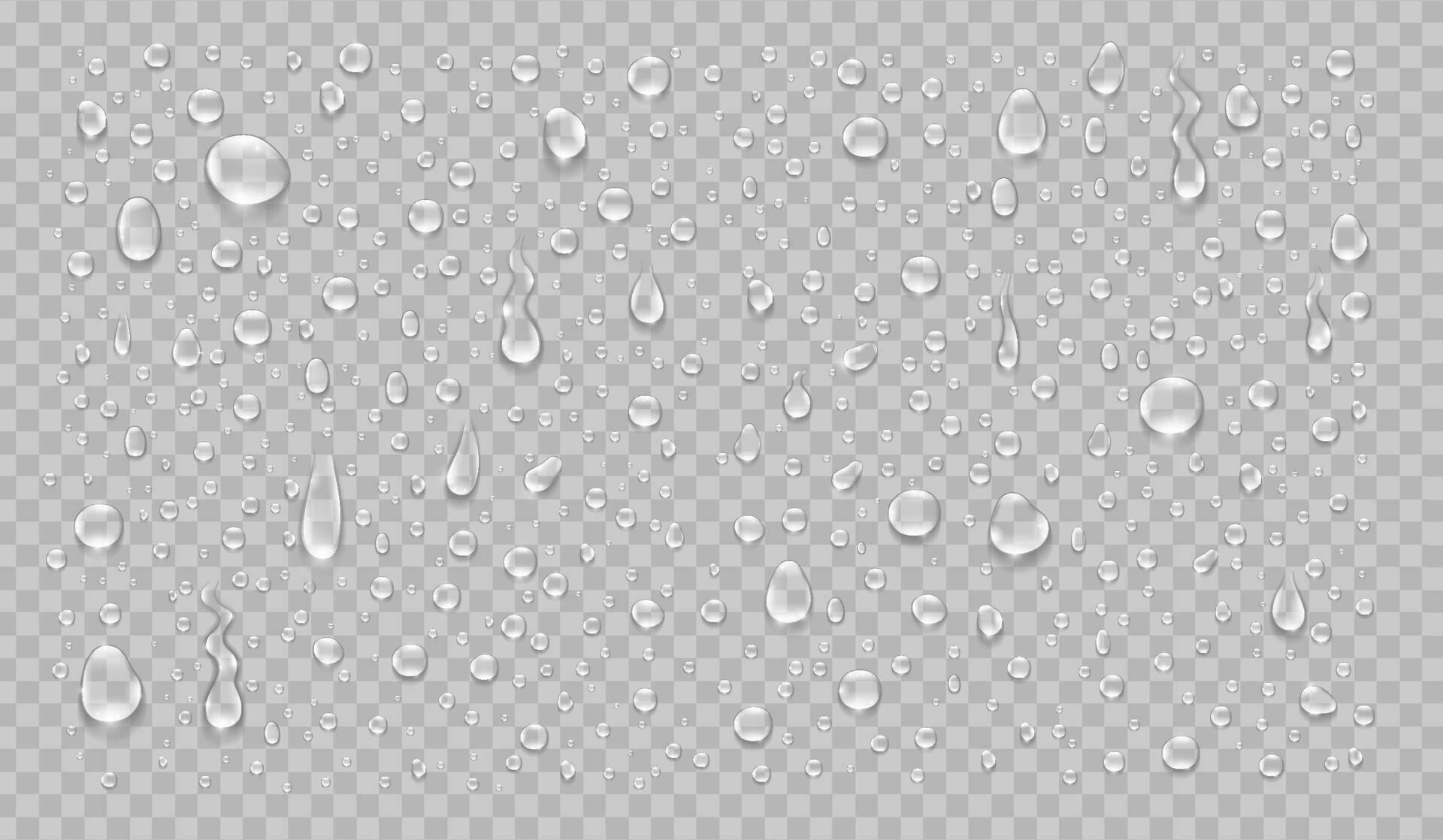 Water drops realistic isolated set. Vector illustration 24653265 Vector