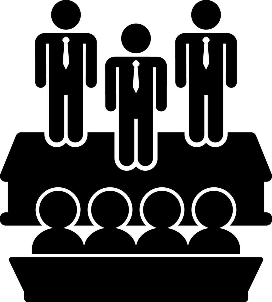 Debate icon or symbol in flat style vector