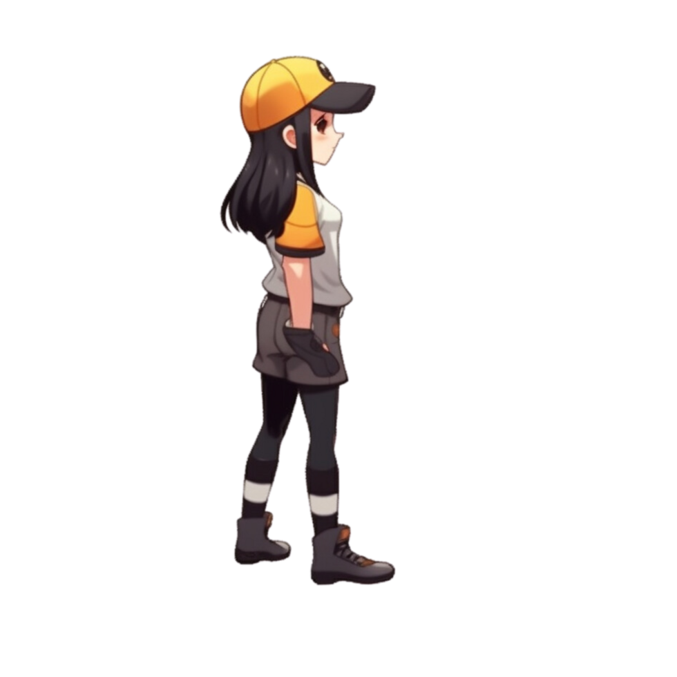 cartoon girl cute Korean style png