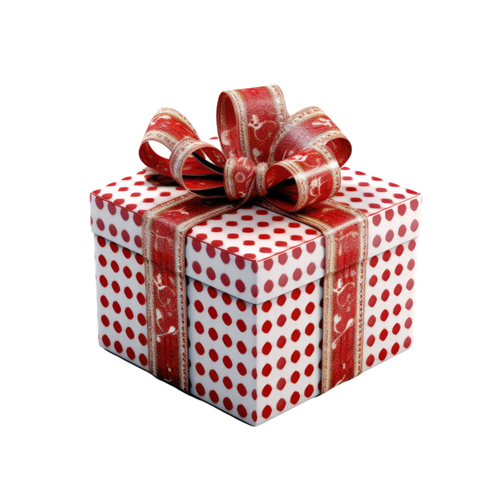 3d gift box square shape transparent background png