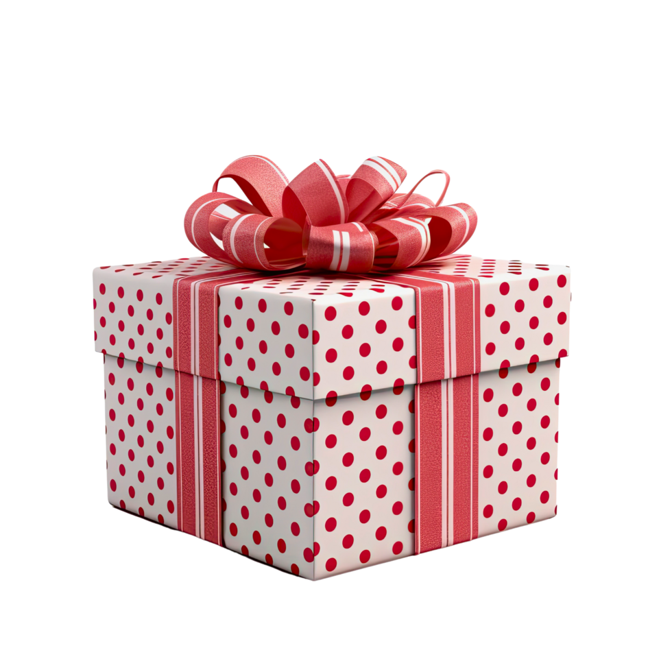 3d gift box square shape transparent background png