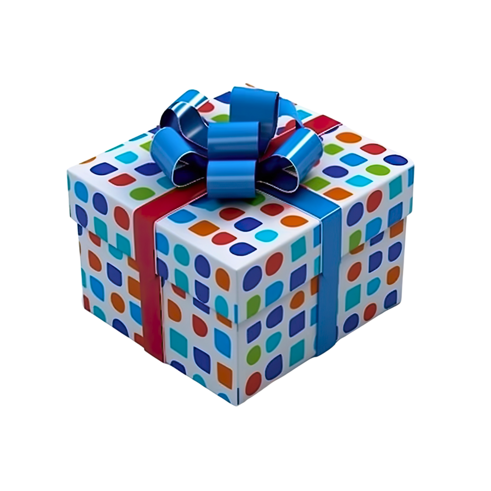 ai generiert 3d Geschenk Box Platz gestalten transparent Hintergrund png