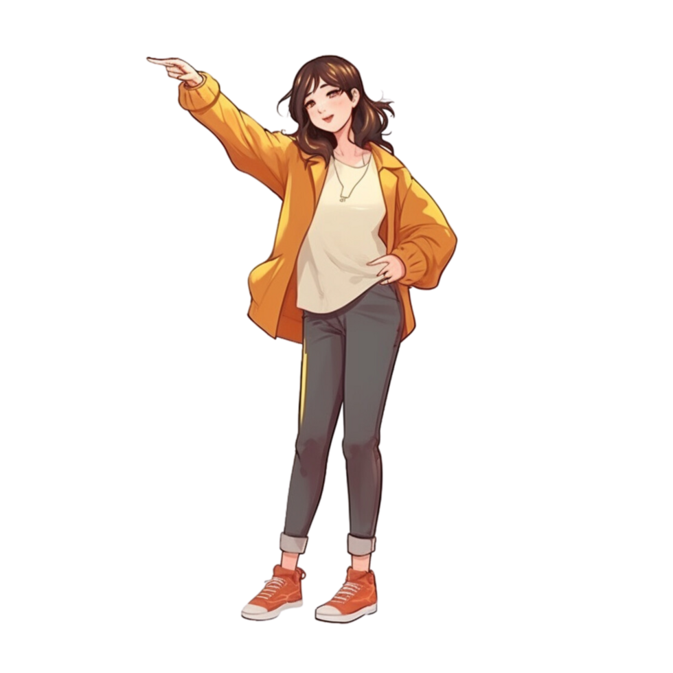 cartoon girl cute Korean style png