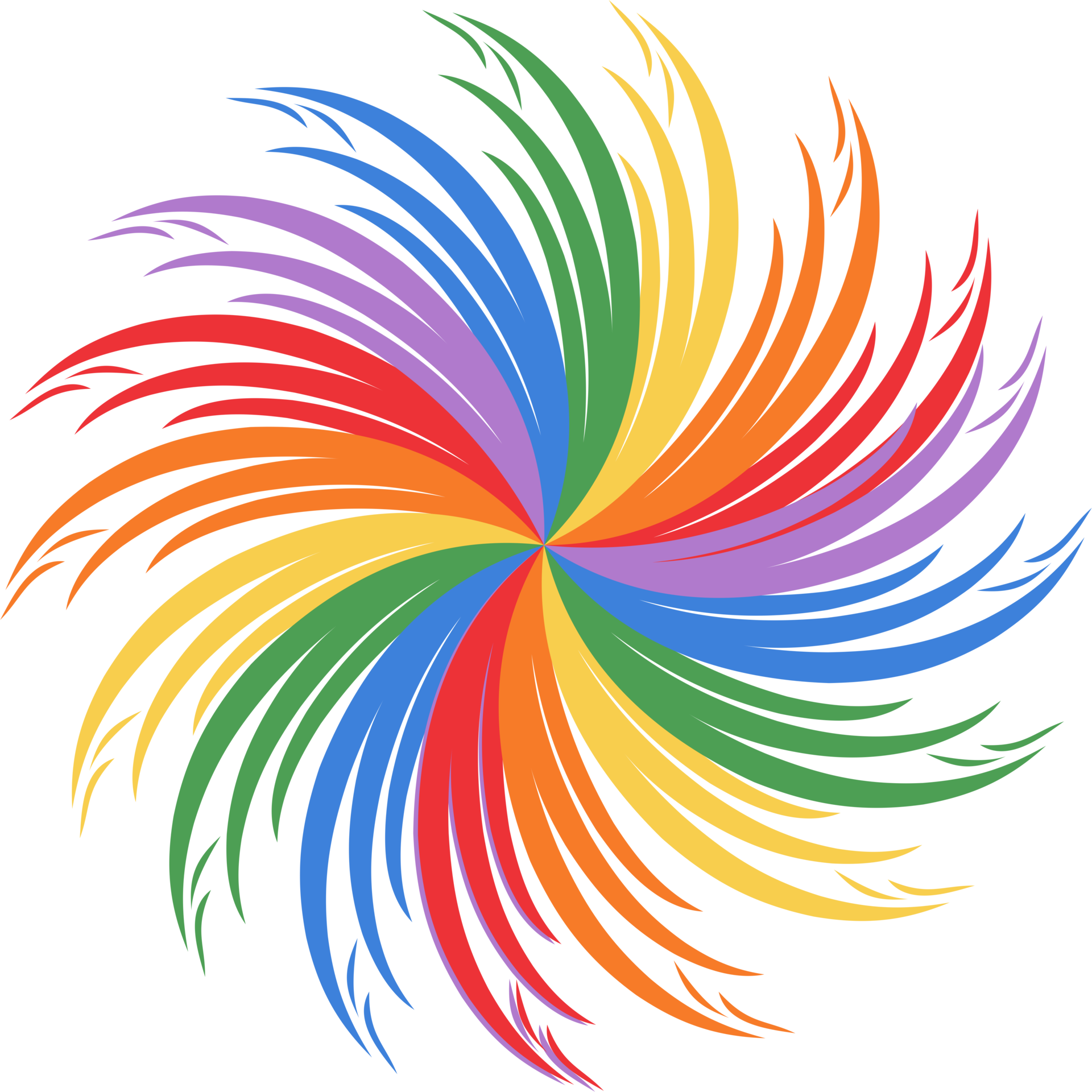 Rainbow flower element 24653439 PNG