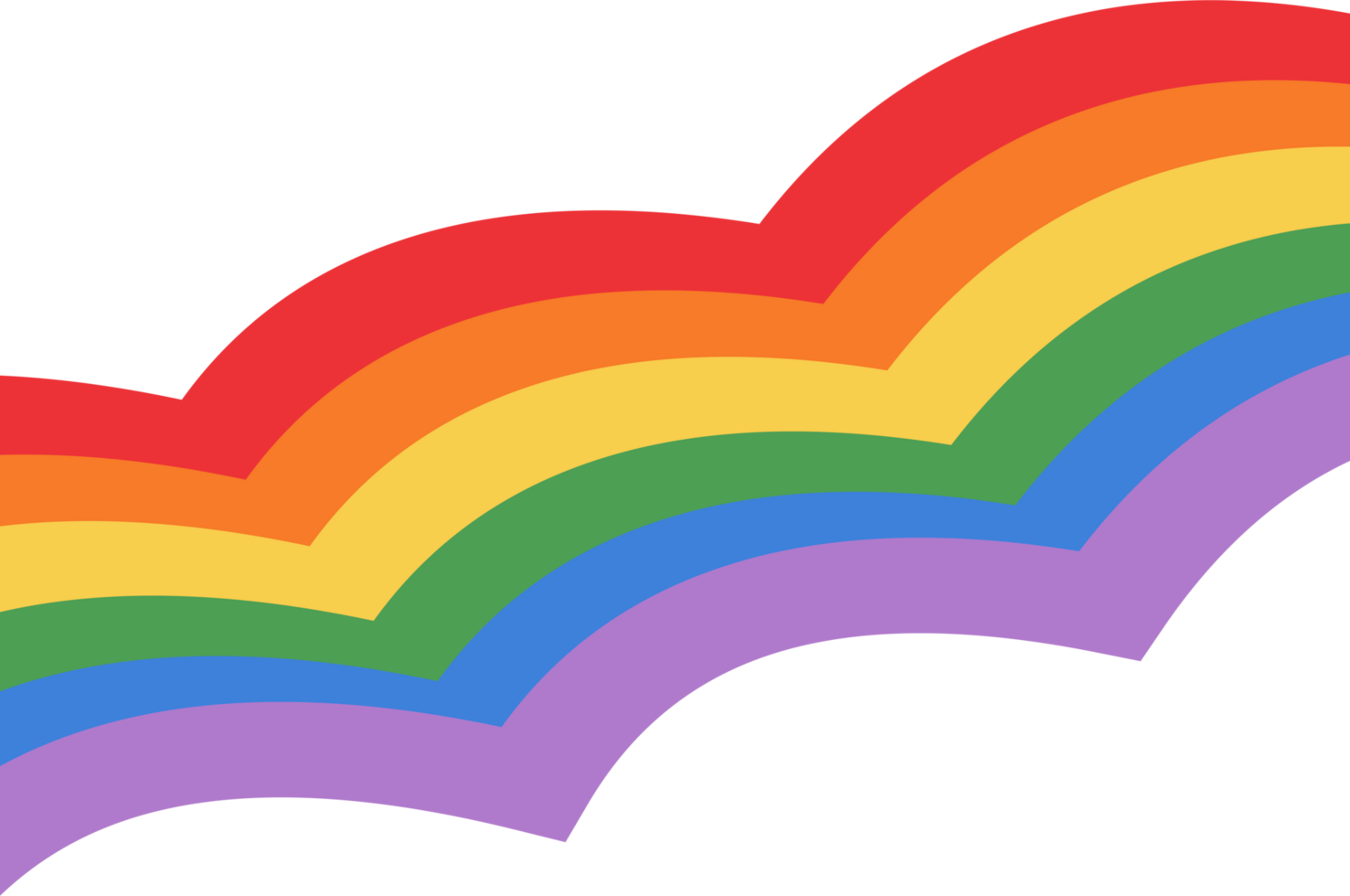 Rain bow LGBT icon PNG