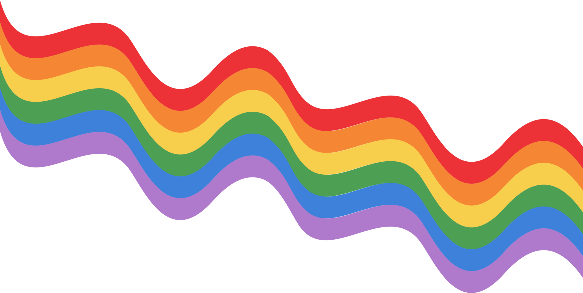 Rain bow LGBT icon PNG