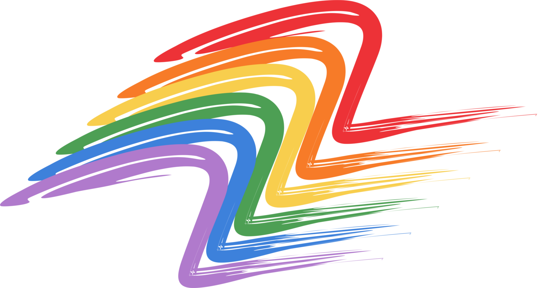 Rain bow LGBT icon PNG