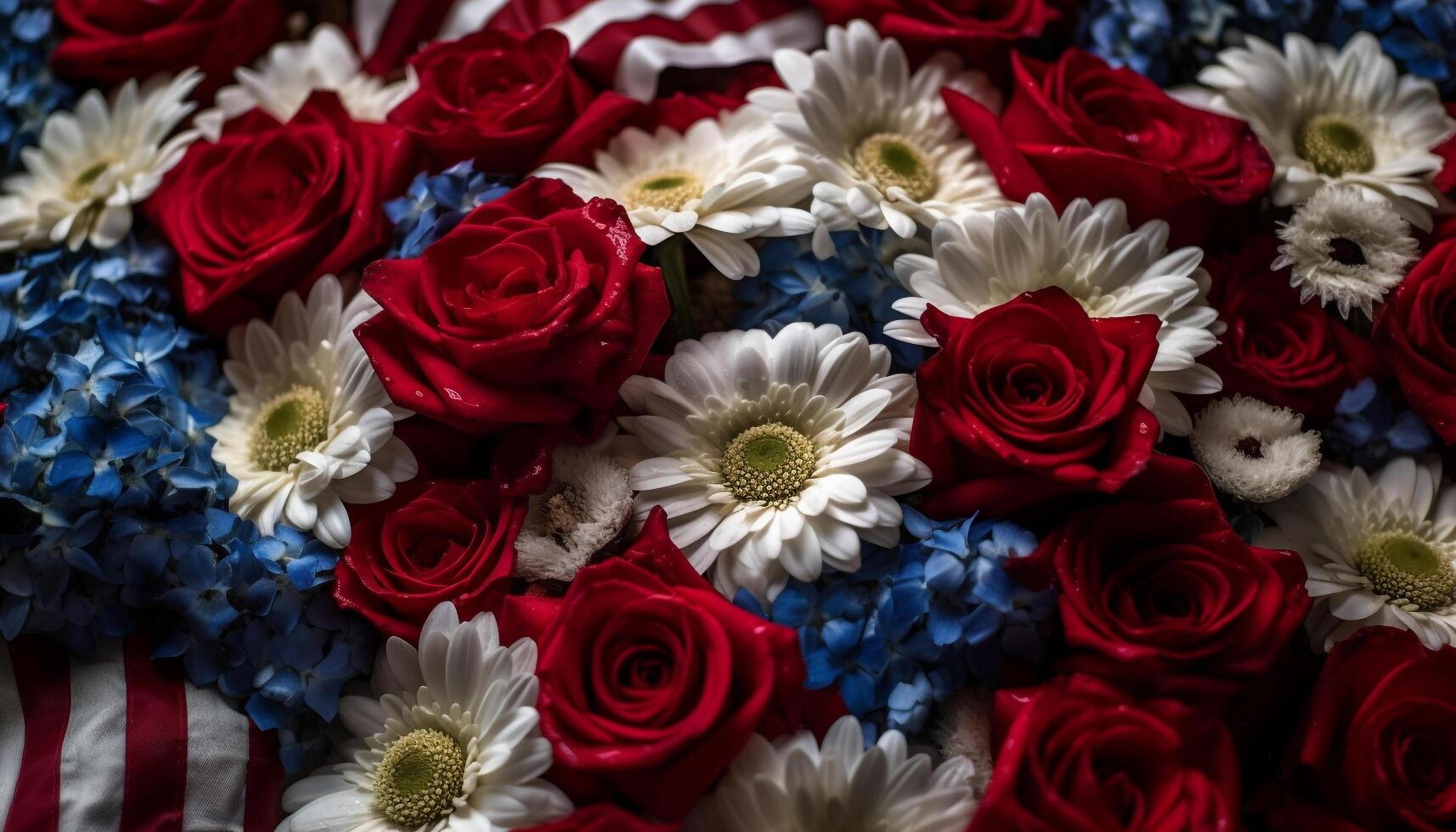 vibrante ramo de flores de multi de colores flores para celebracion generado por ai foto