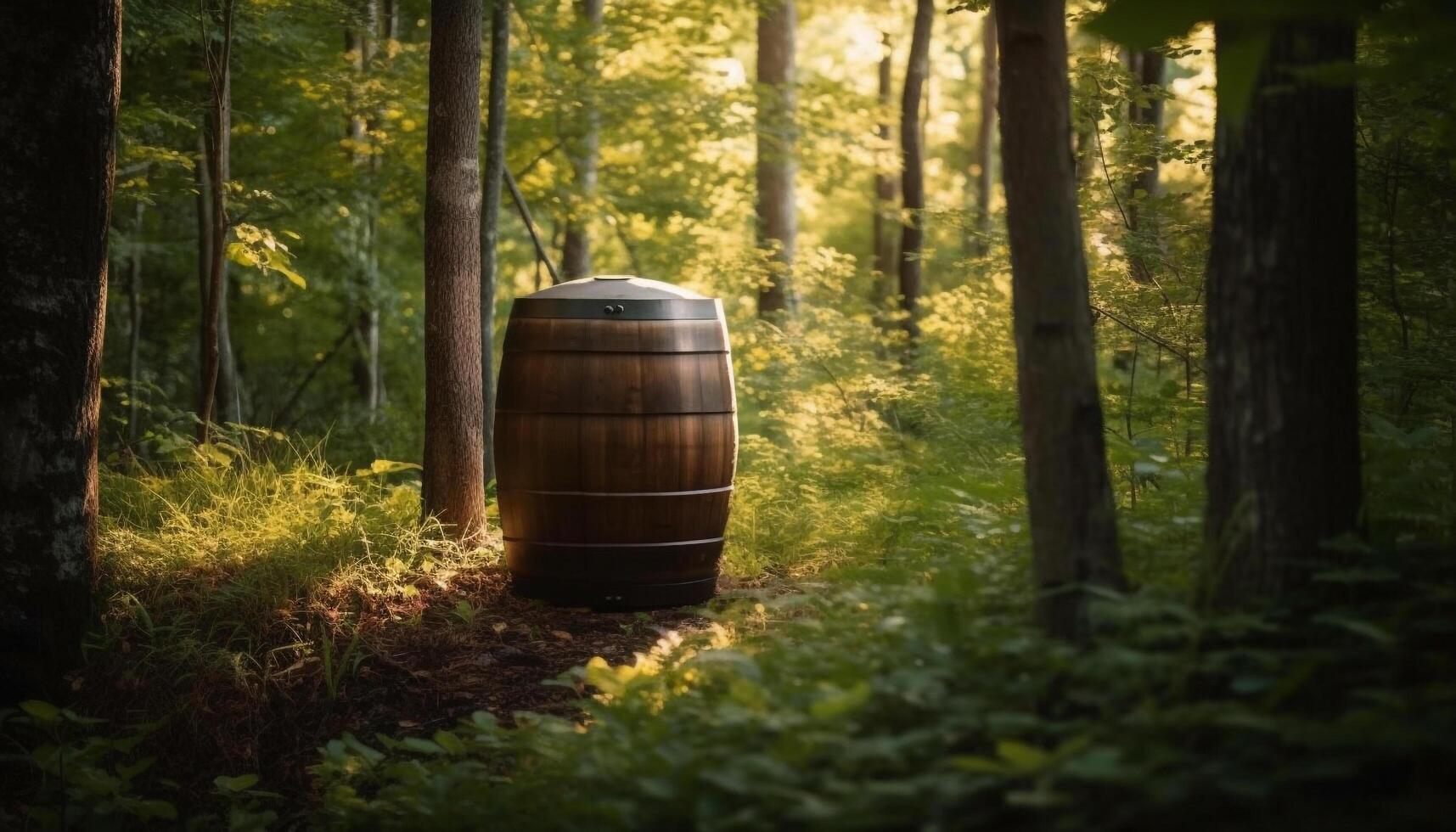Winery harvests fresh yellow leaves for wine making generated by AI photo