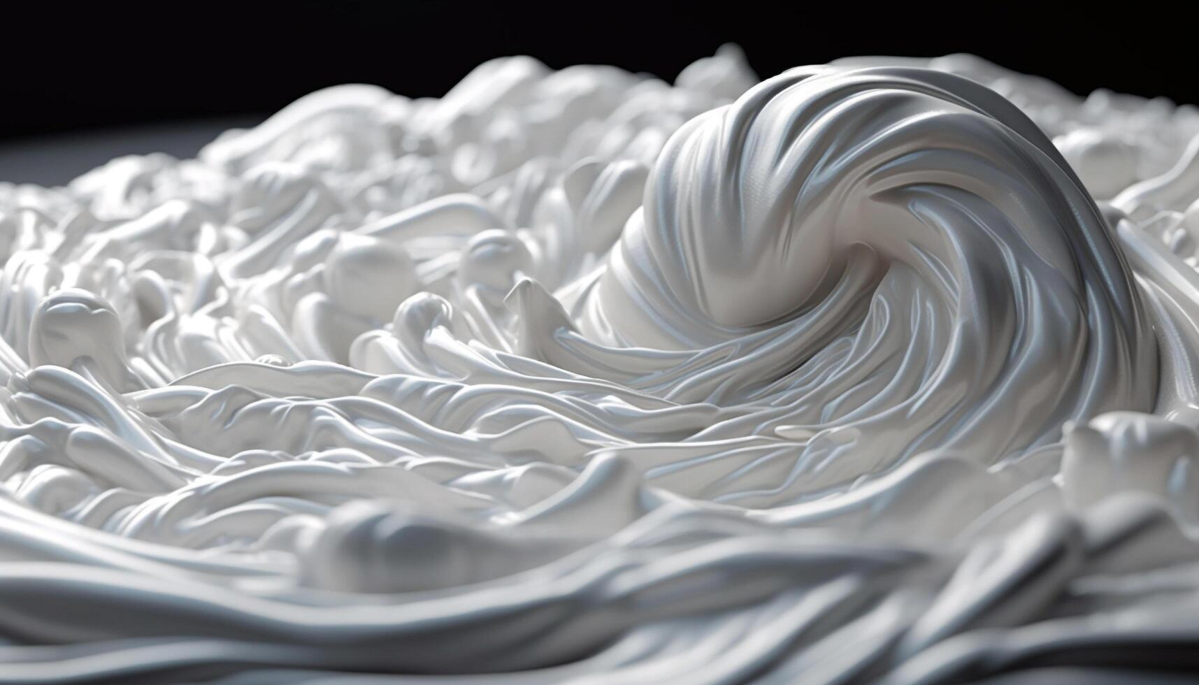 Flowing twisted wave patterns show futuristic beauty generated by AI photo