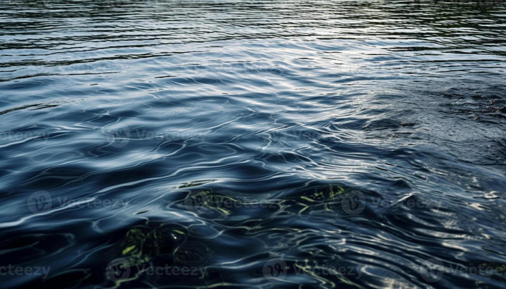 suave ola modelo refleja brillante verano luz de sol generado por ai foto