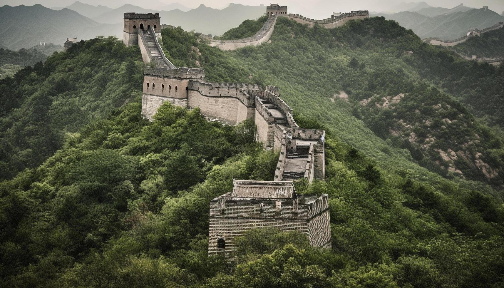 chinese famous landmark scene generated by AI photo