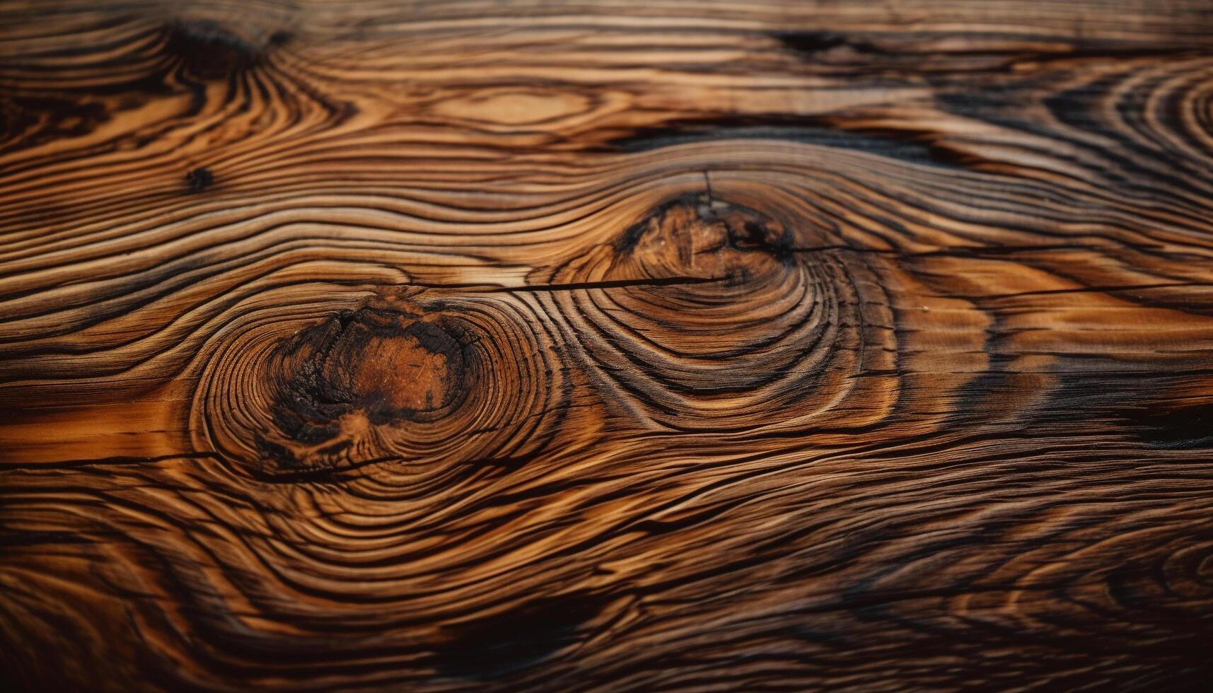 amarillo a rayas madera dura tablón en rústico mesa generado por ai foto