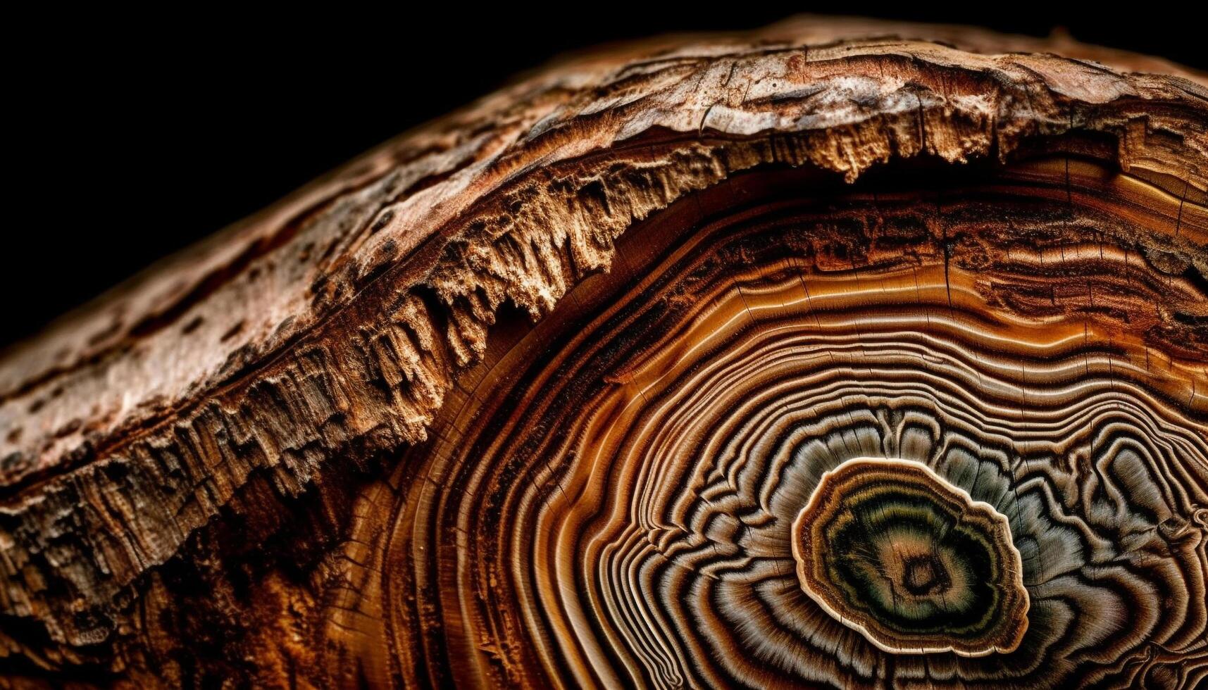 Gemstone agate, a beautiful textured cross section generated by AI photo
