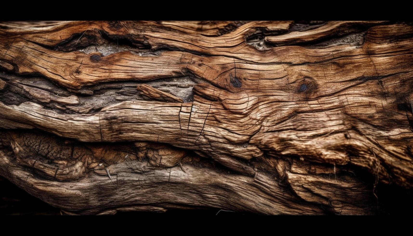 Rough old fish wallpaper against rotting backdrop generated by AI photo