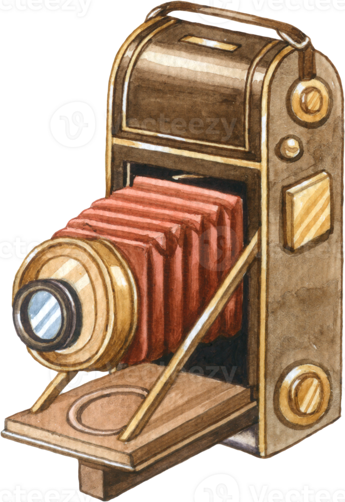 Vintage story watercolor elements clipart png