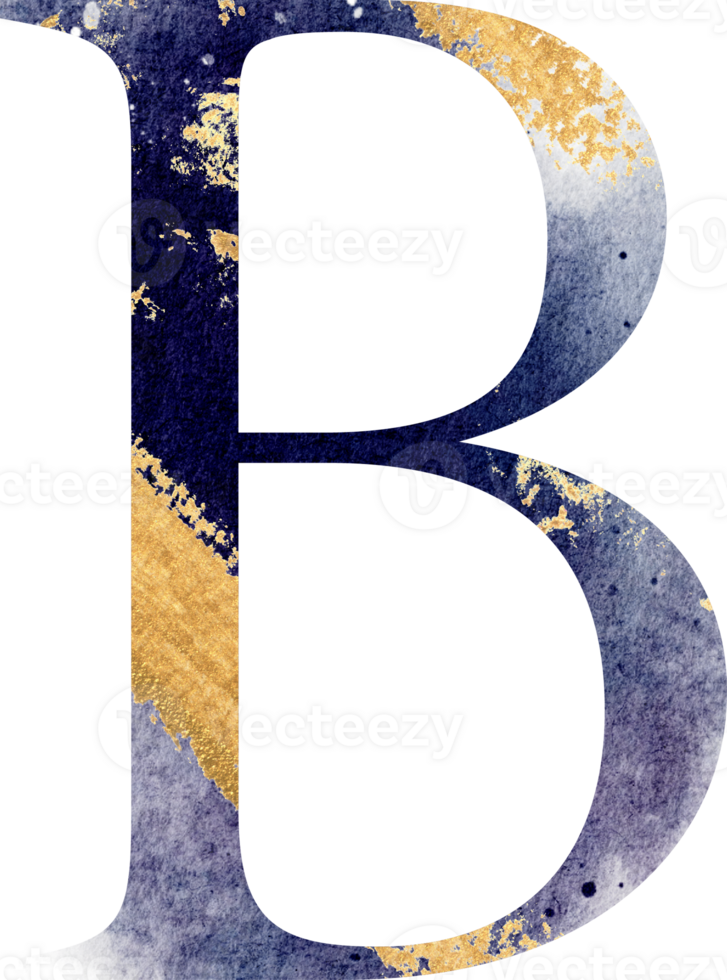 Alphabet watercolor letter png