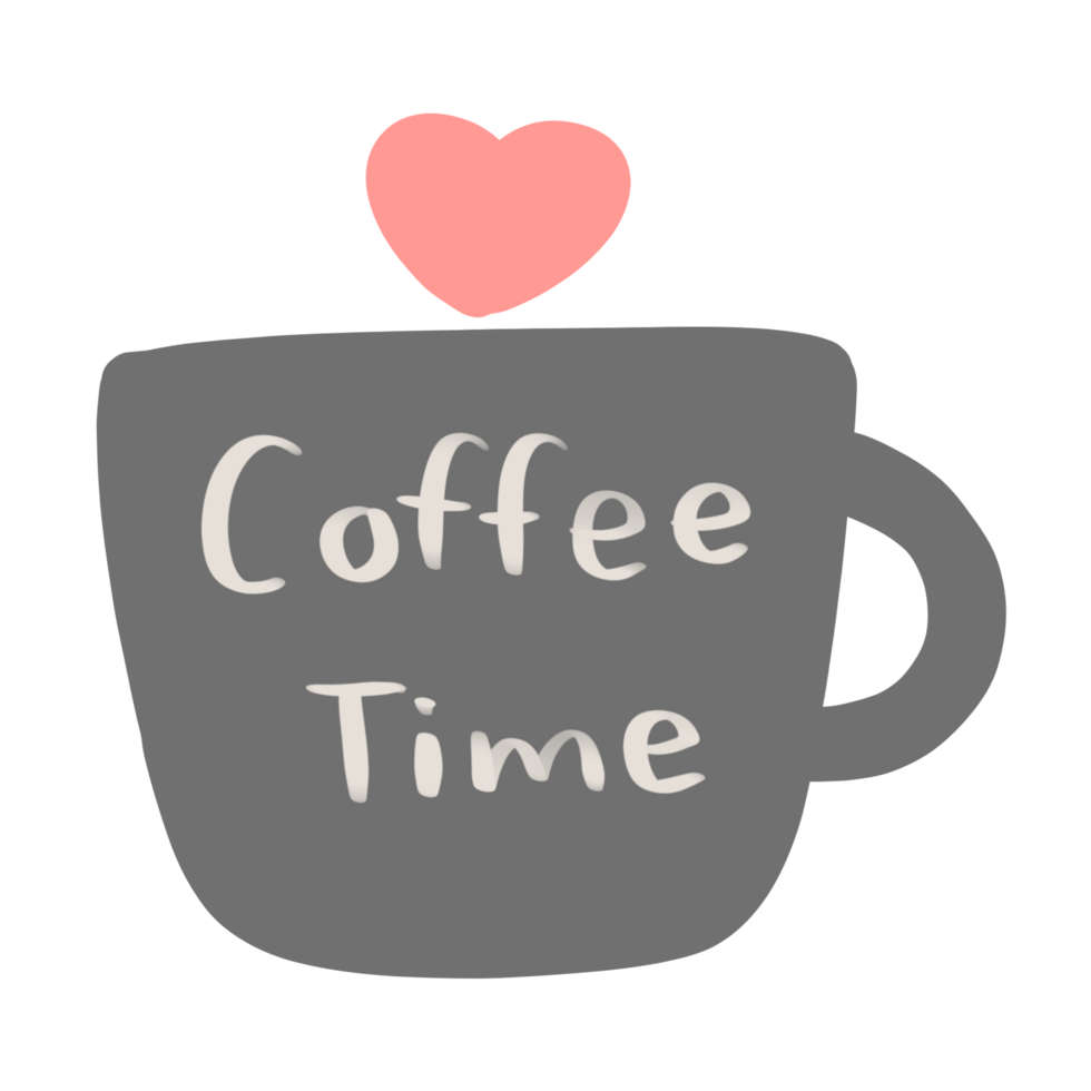 Happy coffee time png