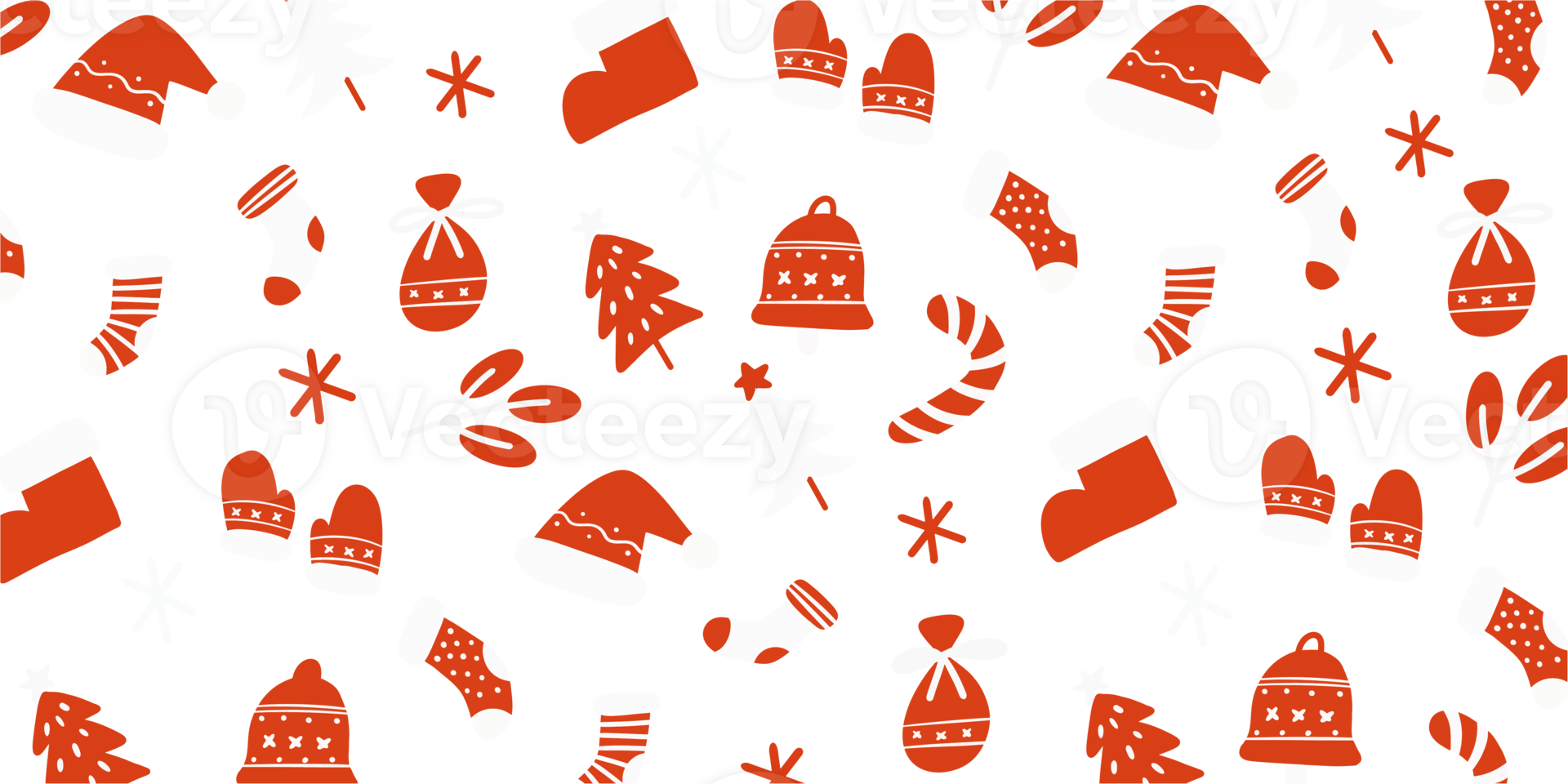 cute Christmas pattern png