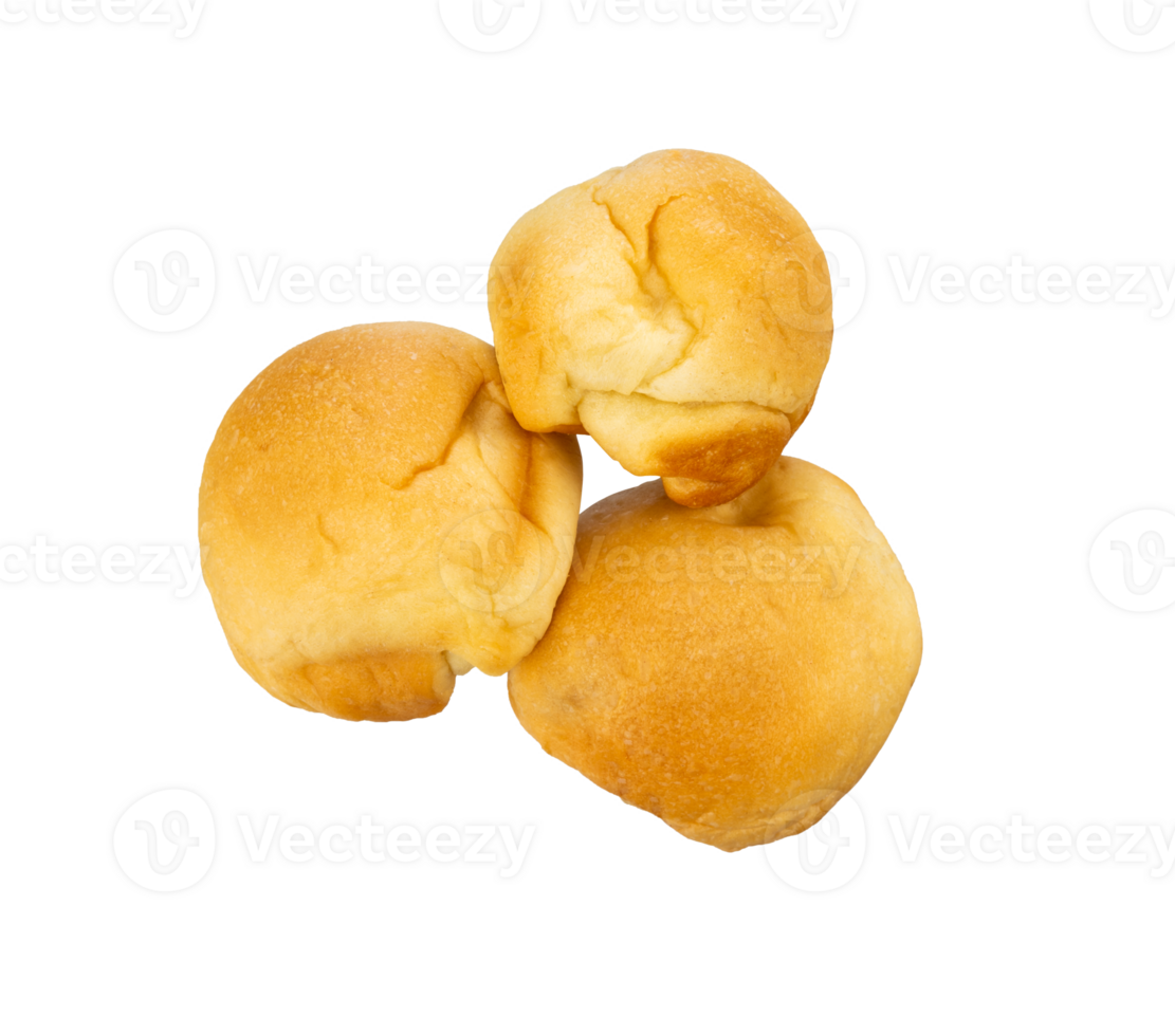 Group of golden bread isolated png