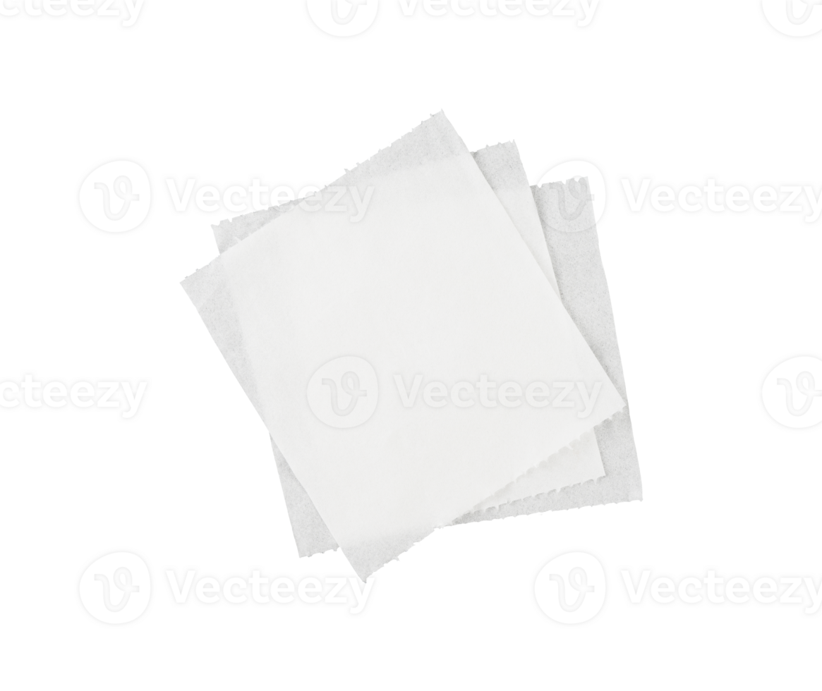 pile of tissue sheets isolated png