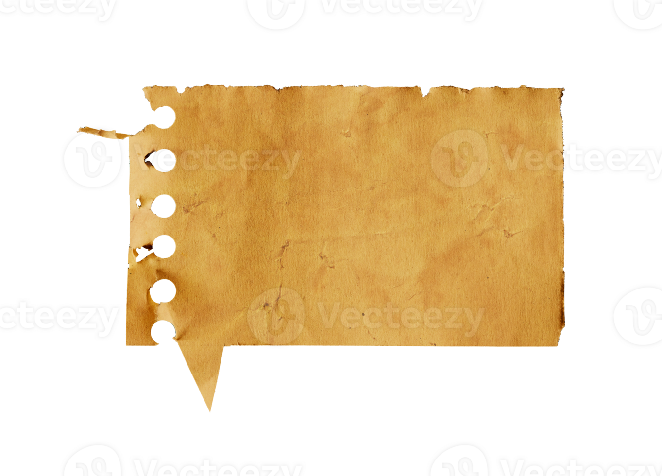 Old speech text paper texture isolated png