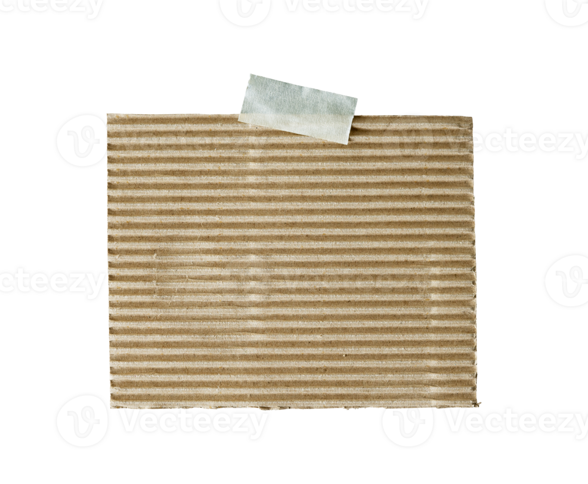 Blank cardboard paper with tape isolated 24657190 PNG
