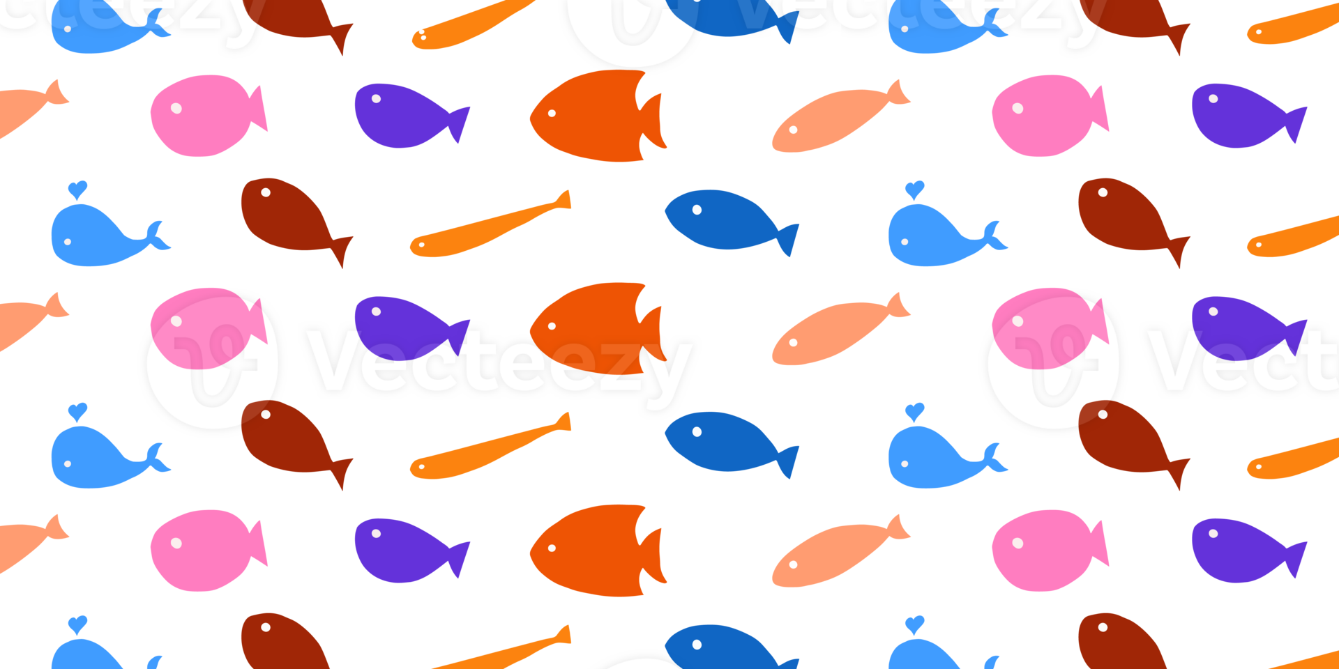 simple fish pattern png