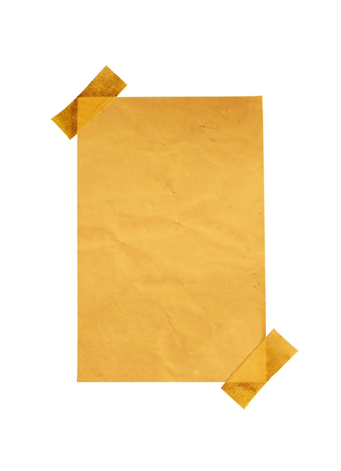 Old parchment paper with tape isolated 24657215 PNG