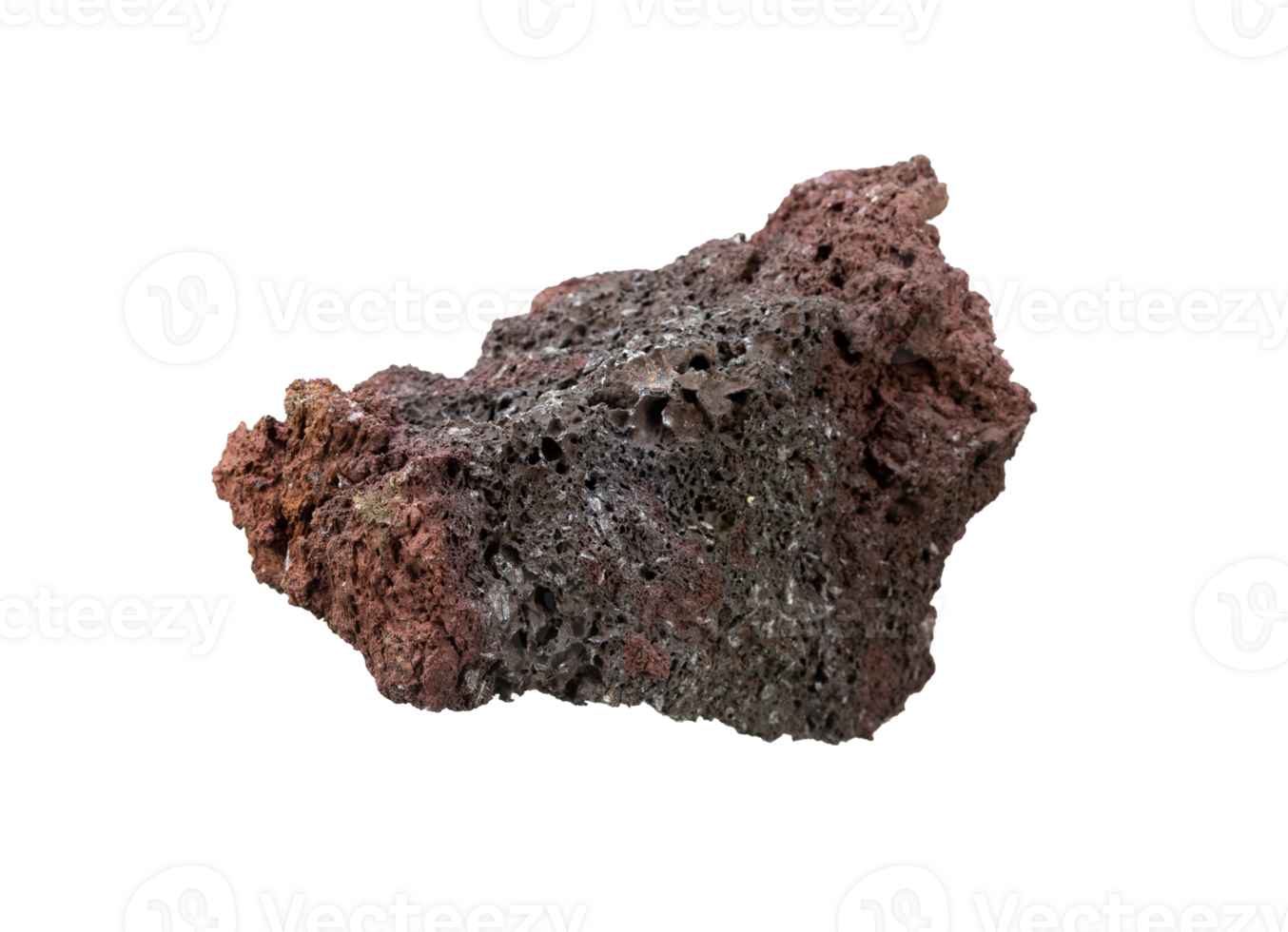Abstract rock element. Rough stone isolated png