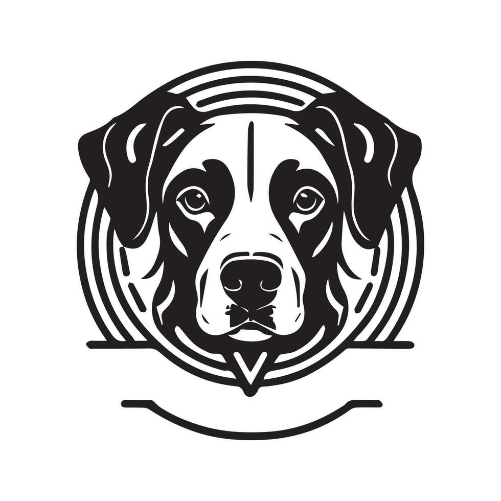 esta es un perro vector clipart, perro vector silueta, perro línea Arte vector ilustración.