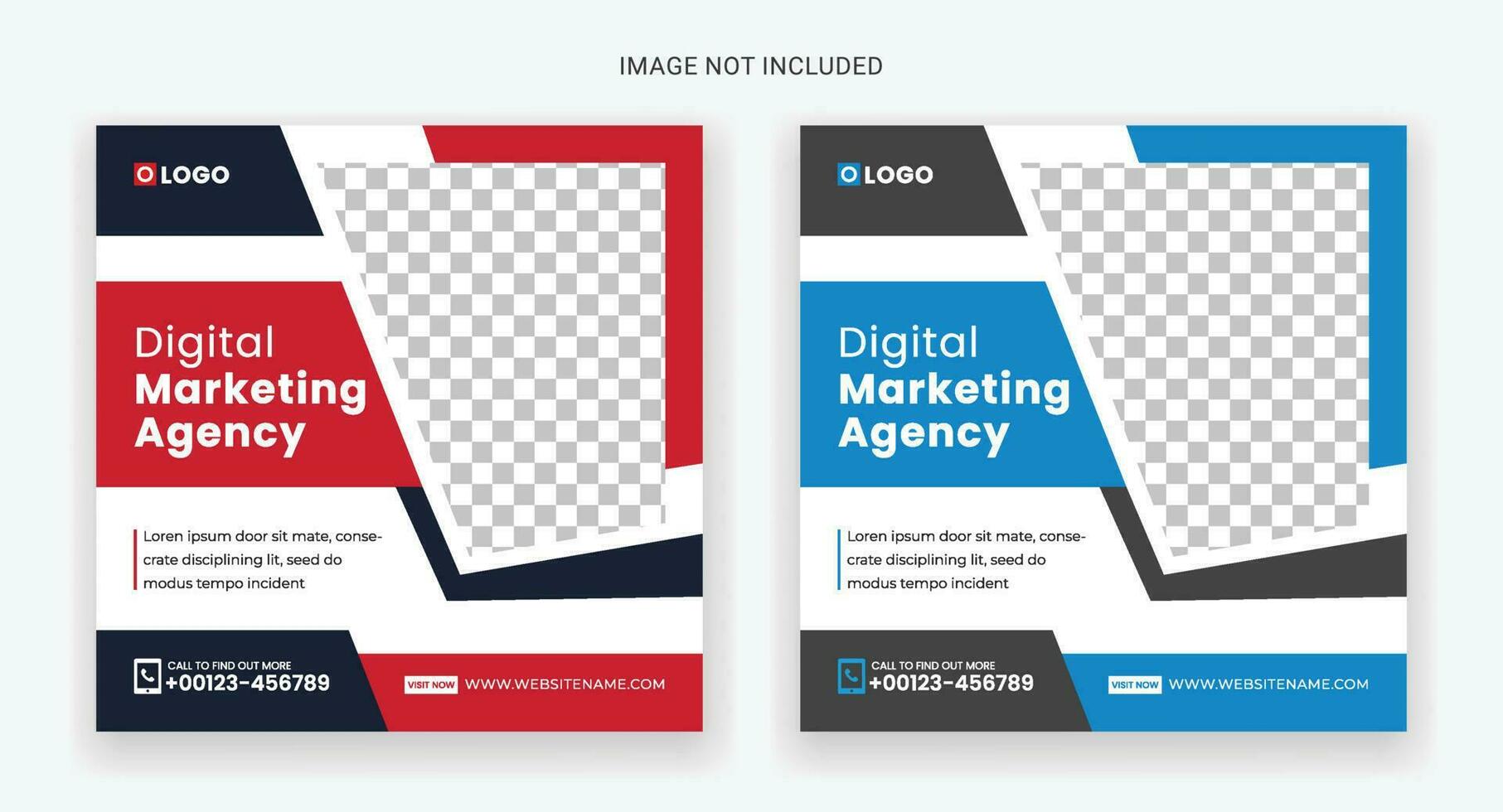 Digital marketing agency banner for social media post , corporate web banner template, digital business marketing social media post banner,web post design, banner ads, web ad vector
